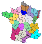 Vers le choix d&rsquo;un autre timbre sur la carte de France